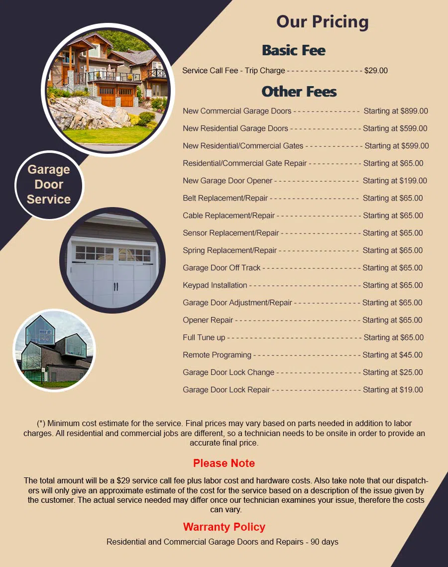 Garage Door Mobile Service Alpharetta, GA 678-324-9029